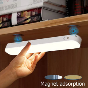 LED Rechargeable Magnetic Study Desk Lamp  Closet Lamp Simple USB Touch Sensor With Remote Control