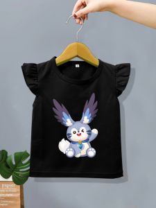 JVL id Ruffle Tee Kaos Atasan Anak Perempuan Motif Karakter Hero