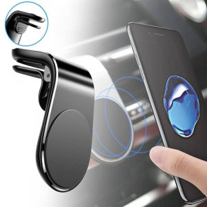 L-Shaped Magnetic Phone Holder Car Holder Universal Air Vent Magnet Mount for GPS and Cellphone