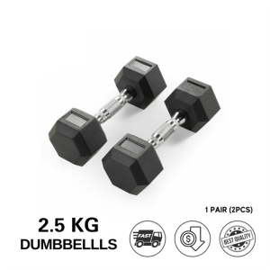 2.5kg Dumbbell set peralatan fitness  hexagonal dumbell dengan perlindungan lingkungan