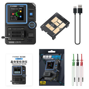 เครื่องทดสอบทรานซิสเตอร์ LCR-P1แบบไดนามอร์เครื่องทดสอบตัวเก็บประจุอเนกประสงค์ความต้านทานของทรานซิสเตอร์สนามตรวจจับส่วนประกอบอิเล็กทรอนิกส์ไทรโอด