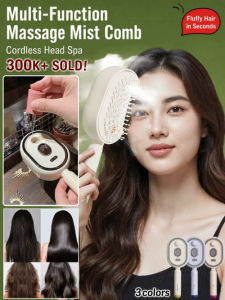 Oil-free Hair Brush Multifunctional Steam Comb/Red Light Care/Salon Home Use/For All Hair Types/Easy Detangling/Protect Scalp