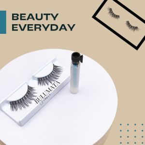 Bulu Mata Palsu dan Lem 1 Set | 62 M