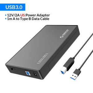 ORICO Vỏ Ổ Cứng Gắn Ngoài 3.5 Inch Vỏ HDD SATA Sang USB 3.0 Với Bộ Chuyển Đổi Nguồn 12V/2A Hỗ Trợ Công Cụ UASP 16TB Miễn Phí