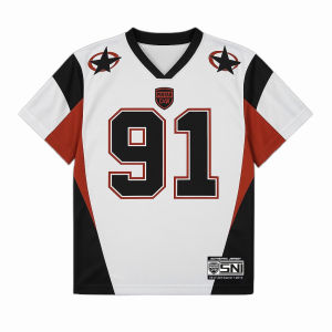 BABA 91 / Number Series / Jersey / Streetwear / Oversize / Music / Boxy Fit / Vintage / Bloke Core Baju Hitam Merah  / Vintage / Retro / Rugby  / Hockey / Casual Full Printing  / Music / Boxy Fit / Bloke Core Jersey Retro Milan home mediolanum /Classic