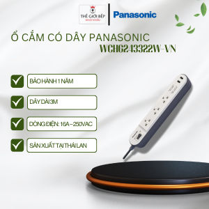 Ổ cắm WCHG243322W-VN Panasonic – Dây dài 3m Chống quá tải Đa năng cho mọi thiết bị