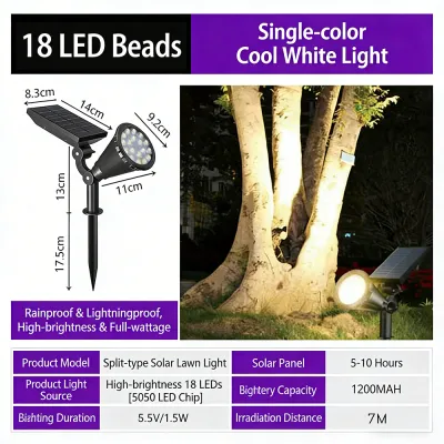 [SG Stock] LED Garden Lamp IP65 Waterproof 7 Colors Changing Outdoor Landscape Flood Light Adjustable