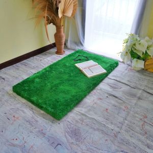 Sajadah Antislip bulurasfur polos ukuran 115 cm x 65 cm x5.5 isi busa LP