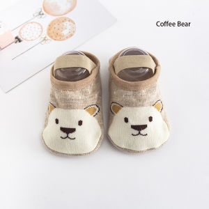 LAKOE kaos kaki anak anti slip/kaos kaki bayi kartun hewan dengan strap / baby socks