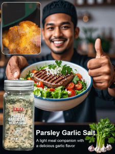 Garlic Salt / Steak Seasoning / Parsley Garlic Salt / Instant Flavor Salad Seasoning / Home Cooks Steak Salad