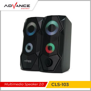 【READY STOCK】 Advance Portable speaker laptop super bass Subwoofer Machine gaming RGB Multimedia Stereo Speaker Announcer HiFi Desktop Computercls101，cls103，cls107BT