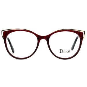 Dilicn 1012 Cat Eye Style Acetate Eyeglasses Frames Prescription Glasses Designer Luxury Lenses Fame Gafas Graduadas Mujer 2022