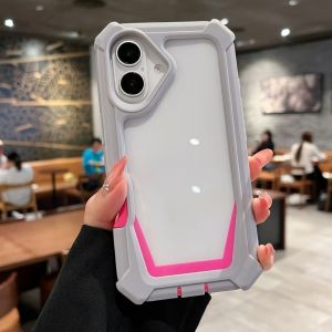 Armor Shockproof Transparent Phone Case For iPhone 17 Air 16 15 14 Plus 13 12 Mini 11 Pro Max X XR XS Max Acrylic Bumper Cover