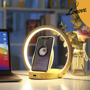 LED Lamp Wireless Charger Phone Holder