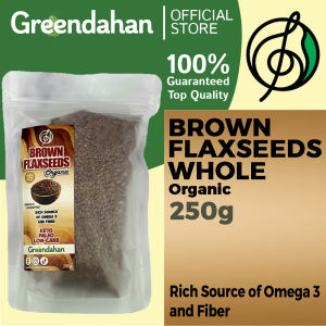 Greendahan Brown Flaxseeds Whole Organic 250g | 500g - Keto friendly