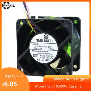 60mm Fan for NMB 2415KL-04W-B86 60x60x38mm 12V 1.65A 4-Wire PWM Dual Ball Bearing Cooling Fan