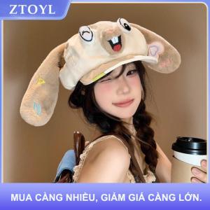 【ZTOYL】 Dễ Thương Phim Hoạt Hình Dài Tai Thỏ Hình Bát Giác Họa Sĩ Hat Cho Phụ Nữ Cô Gái Mùa Thu Mùa Đông Giản Dị Đa Năng Beret Quà Tặng