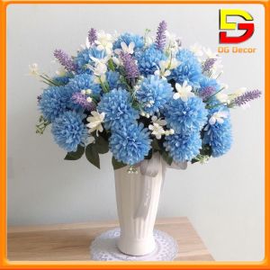 Bình Hoa Giả Để Bàn Lọ Hoa Cúc Pháp Sang Trọng Cao 50cm Decor Nhà Cửa Bàn Trà Kệ Tủ Nhà Hàng DC-149