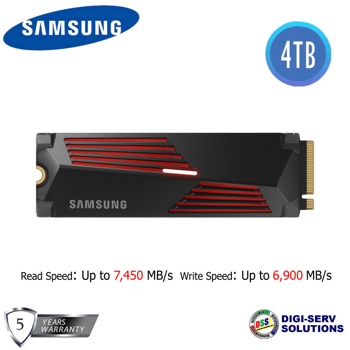Samsung 990 PRO with Heatsink 4TB PCIe NVMe Internal SSD (MZ-V9P4T0CW)  Lazada PH