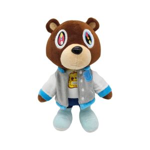 FUNG MALL Gấu kanye Đồ chơi nhồi bông gấu kanye Động vật hoạt hình Đồ chơi nhồi bông Gối vải nhung lông 26cm Đồ chơi trẻ em
