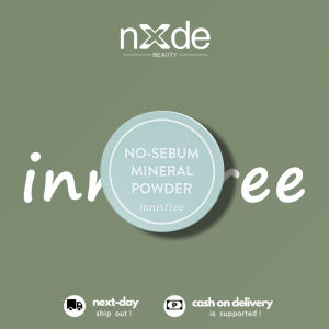 Innisfree No Sebum Mineral Powder/ Moisture Powder (5g) [Foundation]，Makeup setting powder oil control long-lasting waterproof and sweat-proof pressed powder