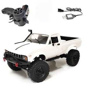 1:16 4WD RC Rock Crawler WPL C24 Remote Control Off-Road Pickup Car 2.4G Full Scale RC Car Kid Boy Outdoor Play Toys Gifts