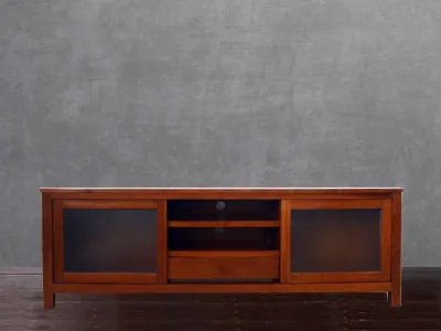 CONTEMPORARY DURABLE TEAK MISORE TV CONSOLE 5 F FOR HOMES