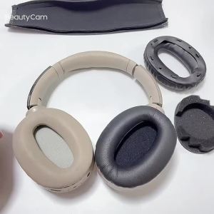 Protein Skin Sheepskin WH1000XM2 Earpads for WH1000XM2 MDR-1000X Headphones Headset Replacement Headband Cover Ear Pads with Clip Ring Ear Cushion Ear Cups Ear Cover