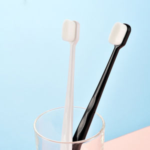 [BestellaCOD]1 Pcs Sikat Gigi Bulu Lembut Bulu Nano Micro Lembut Gaya/Tootbrush Micro Brush Untuk Dewasa Sangat Halus Hitam Putih