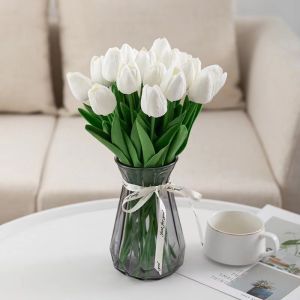 5Pcs Artificial Tulip Flower Fake Flower for Home/Party/Garden Decor