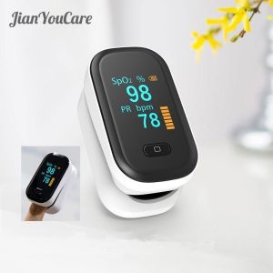 Finger Pulse Oximeter Blood Oxygen Heart Rate Saturation Meter Oled Oximetro Dedo Saturometro Monito