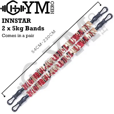 Resistance Band Set with Handles and Door Anchor - Exercise & Fitness Workout Training Band Singapore (INNSTAR)