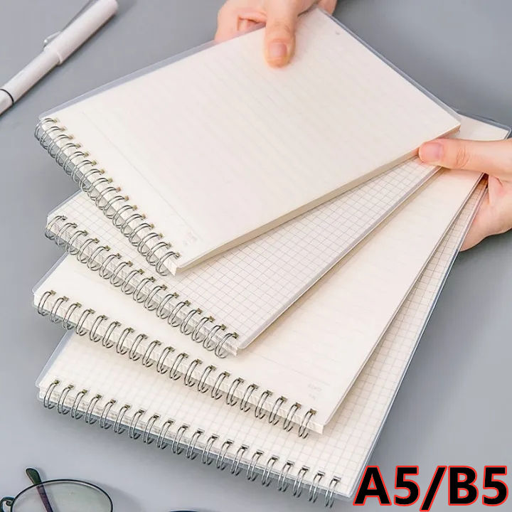 STARMOON A5/B5 Steno Muji Styled Spiral Notebook Vertical Type Student