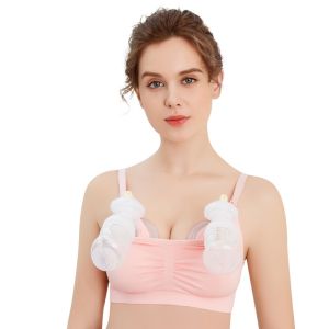 Kangaroomom Hands Free Pumping Bra Breast Pump for Pregnant Women Cotton Nursing Bras