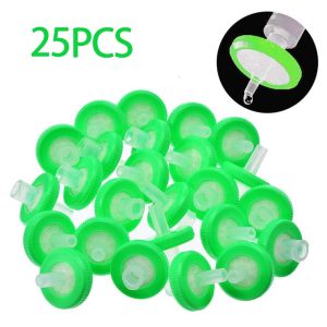 25pcs Syringe Filters Nylon Membrane 13mm 0.22um Disposable Chemistry Lab Water Solution Filtration Membrane