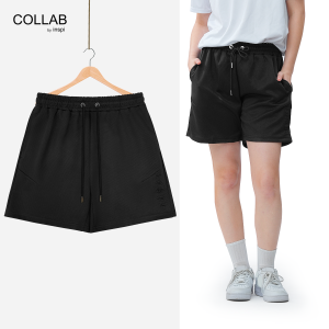 COLLAB by Inspi Embossed Shorts For Men and Women with Three Pockets and Drawstring Waffle Short Collection Menswear Casual Loose Fit