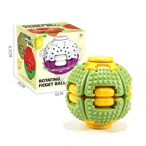 DSFSI Hình dạng trái cây Quả bóng được in 3D. Giảm căng thẳng Chống căng thẳng Bóng Fidgets Sáng tạo Quà tặng cho tiệc Nhấn xoay quả bóng Sinh nhật