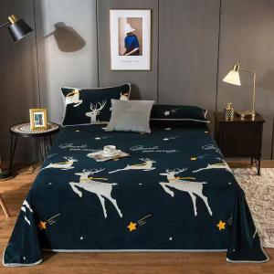 Selimut Bulu Halus Ukuran 180x200 Motif Rusa Putih Dewasa Terlaris Murah Berkualitas
