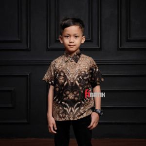 KEMEJA BATIK ANAK COWOK LENGAN PANJANG TERBARU SIZE M L XL XXL