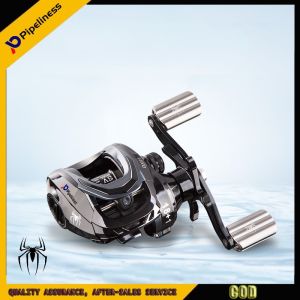 บัลเล่ต์รอกตกปลา7.2:1รอกตกปลาความเร็วสูงรอกหยดน้ำโลหะรอกเอ็นตกปลาพร้อมถ้วยน้ำลึก