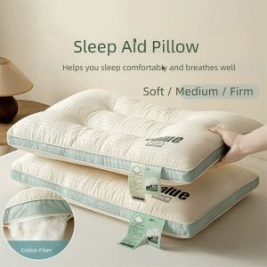 KLICKKRATE ฟื้นตัวอย่างรวดเร็ว หมอนลึก นุ่มนวล ระบายอากาศได้ดี หมอนช่วยการนอนหลับ คุณภาพสูง สามารถรองรับคอได้อย่างมีประสิทธิภาพ หมอนดูแลสุขภาพ