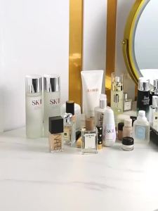 Rak Sajian Makanan Tingkat r 360 Derajat Bentuk Bulat Dapur Kapasitas Besar Multifungsi untuk Makanan / Minuman / Akses Material Plastik dan Logam Merapikan Meja Tamu / Makan / Kerja / Rias / Dapur Kapasitas Besar