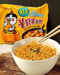 Samyang Buldak Cheese Hot Chicken Ramen 5x140g Each – Spicy Korean Instant Noodles