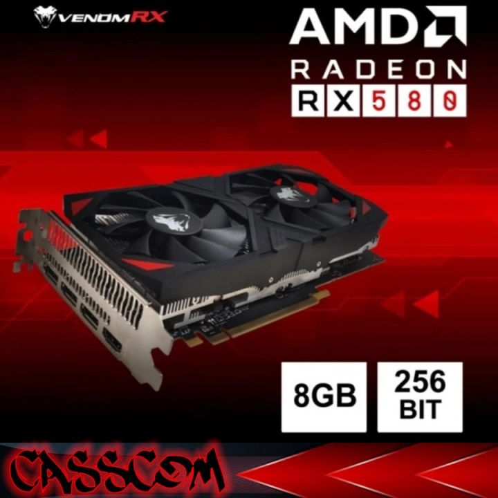 VenomRX Radeon RX 580 8GB GDDR5 256Bit VGA Venom RX RX580 GB