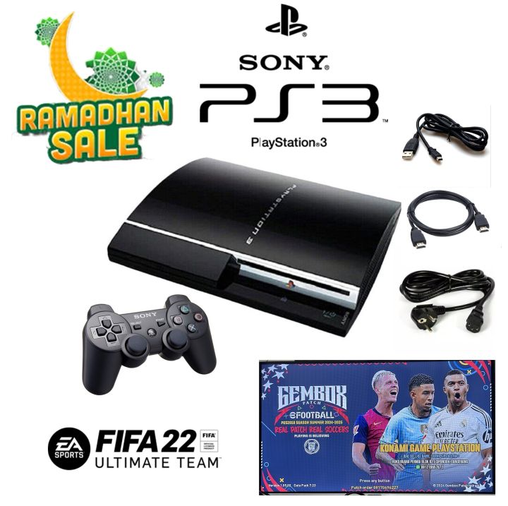 ps3 fat cfw terbaru 4.88  HDD 60GB paket lengkap game
