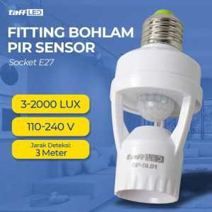 Fitting Lampu Bohlam PIR Sensor 2000 LUX 240V 60W E27