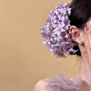 WHITE Ngọt ngào Kẹp tóc hoa bãi biển Tinh tế Màu đơn sắc Kẹp tóc hình cá mập phong cách nghỉ dưỡng Thời thượng Acrylic Kẹp tóc thanh lịch Bờ biển