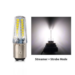 1157 BA15D P21/5W Motorcycle Brake/Tail Light & Turn Signal Bulb 2835 32SMD Dual Contact LED Strobe Flasher Flash Modes Super Bright for Bikes Cars Scooters COD