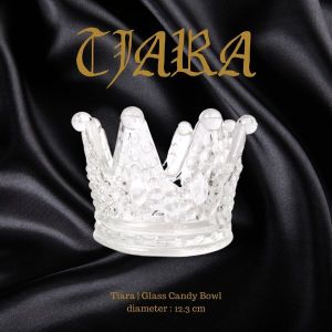 TIARA Candy Glass Bowl I Candy Dish I Candle Holder | Candy Pot | Candle Holder | Tempat Permen