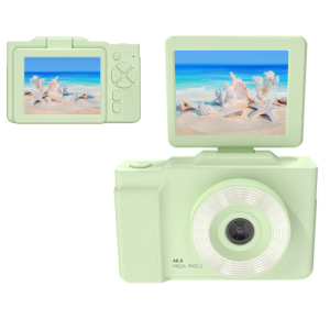 Initial Photo Simulation Dual-Reverse Digital Camera Retro CCD HD Student Entry Girl Travel Portable Small Camera